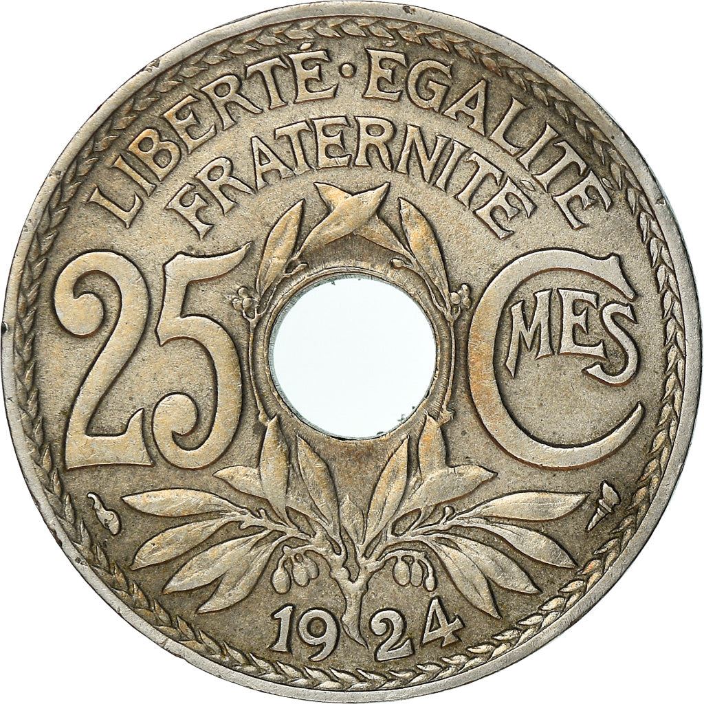 French 25 Centimes Coin | KM867a | France | 1917 - 1937