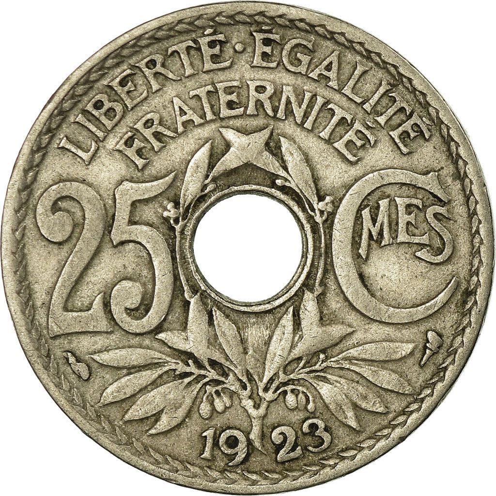 French 25 Centimes Coin | KM867a | France | 1917 - 1937