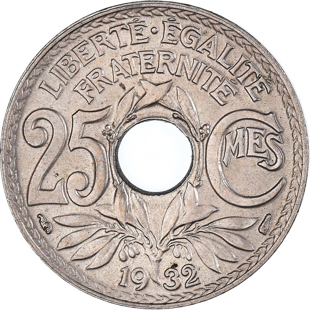 French 25 Centimes Coin | KM867a | France | 1917 - 1937