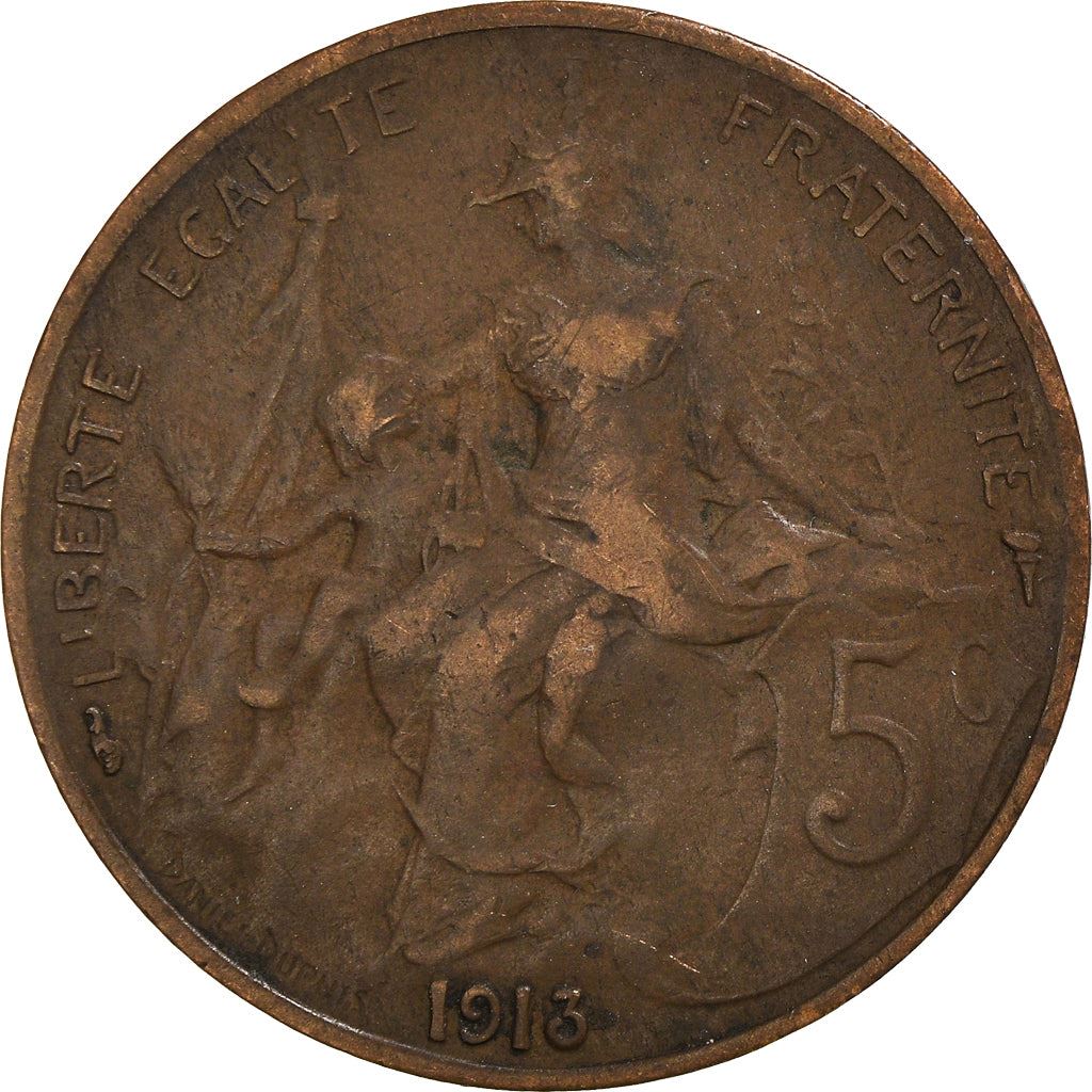 French 5 Centimes Coin | KM842 | France | 1897 - 1921