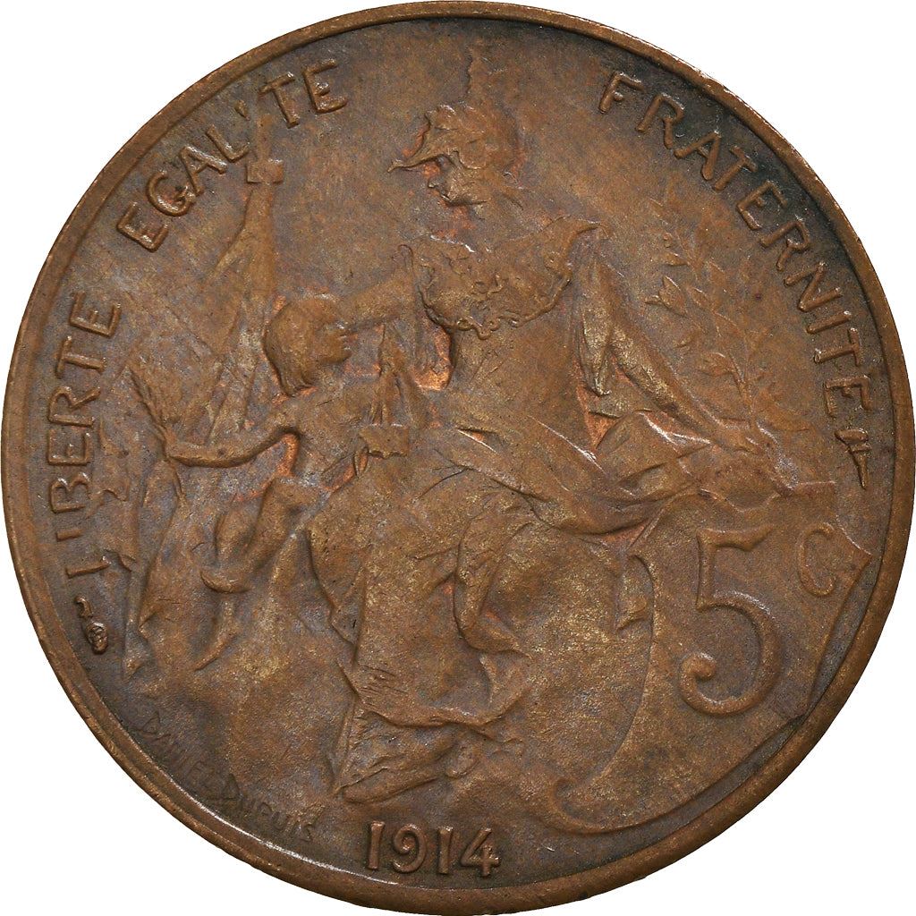 French 5 Centimes Coin | KM842 | France | 1897 - 1921