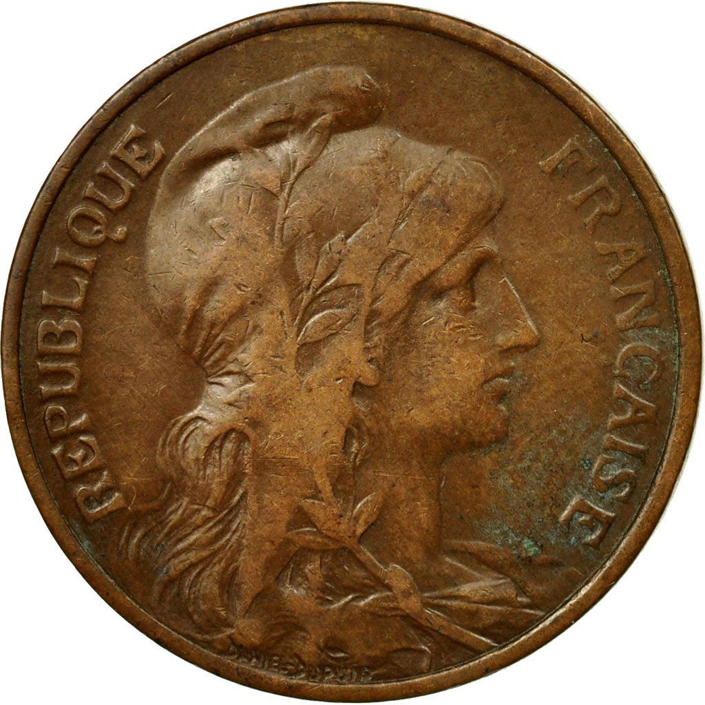 French 5 Centimes Coin | KM842 | France | 1897 - 1921