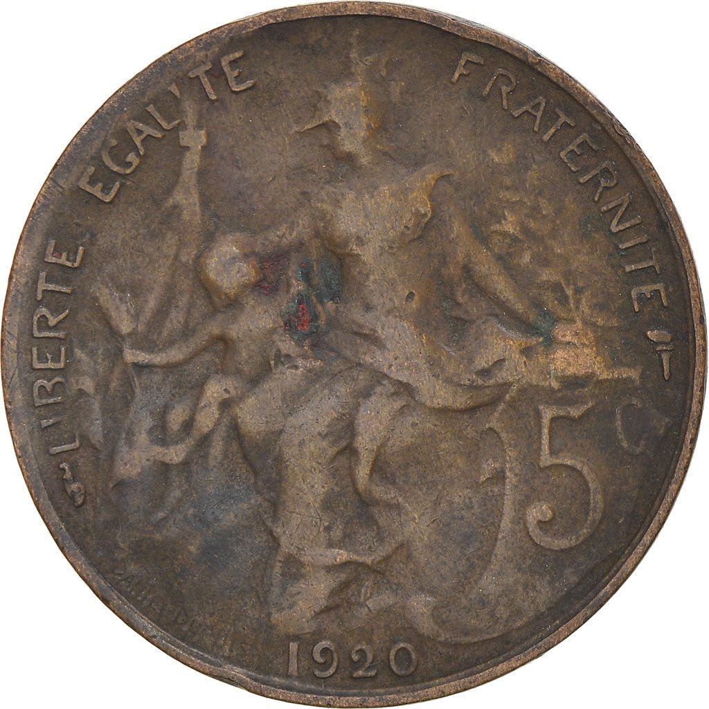 French 5 Centimes Coin | KM842 | France | 1897 - 1921