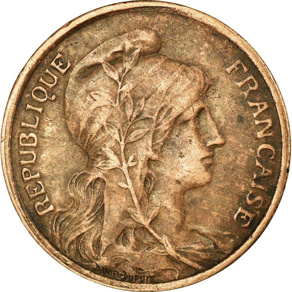 French 5 Centimes Coin | KM842 | France | 1897 - 1921