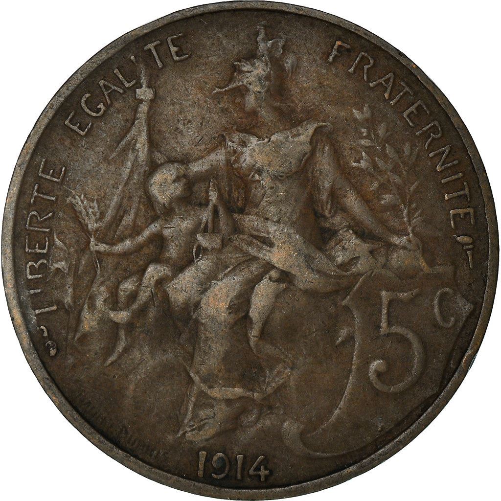 French 5 Centimes Coin | KM842 | France | 1897 - 1921