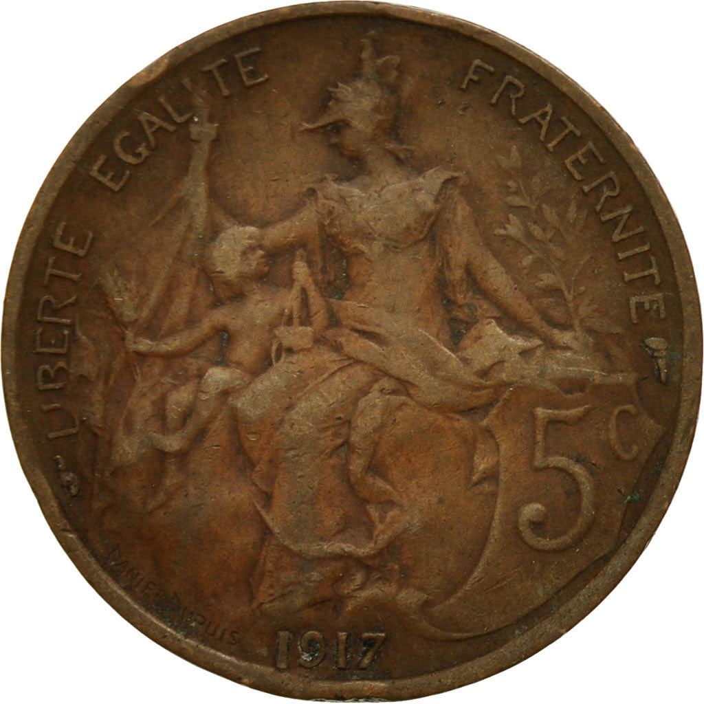 French 5 Centimes Coin | KM842 | France | 1897 - 1921