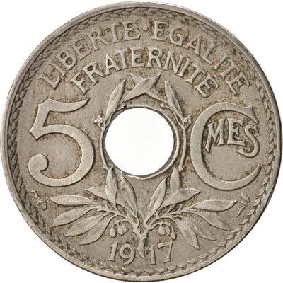 French 5 Centimes Coin | KM865a | France | 1917 - 1920