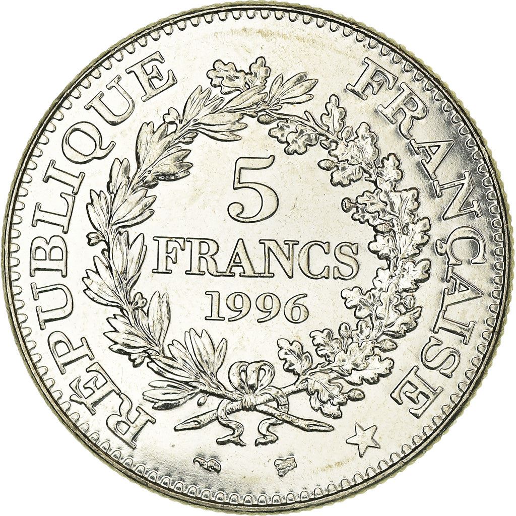 French 5 Francs Coin | Hercule de Dupre | KM1155 | France | 1996