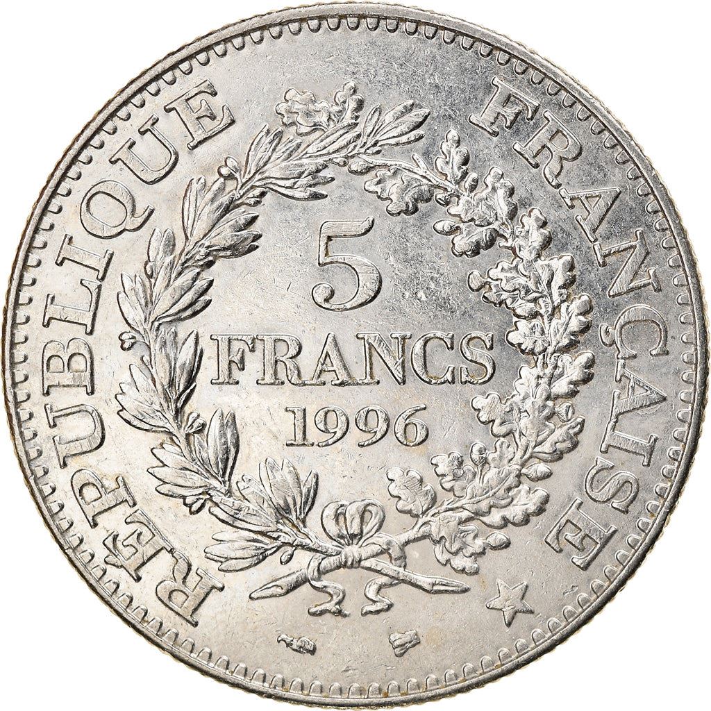 French 5 Francs Coin | Hercule de Dupre | KM1155 | France | 1996