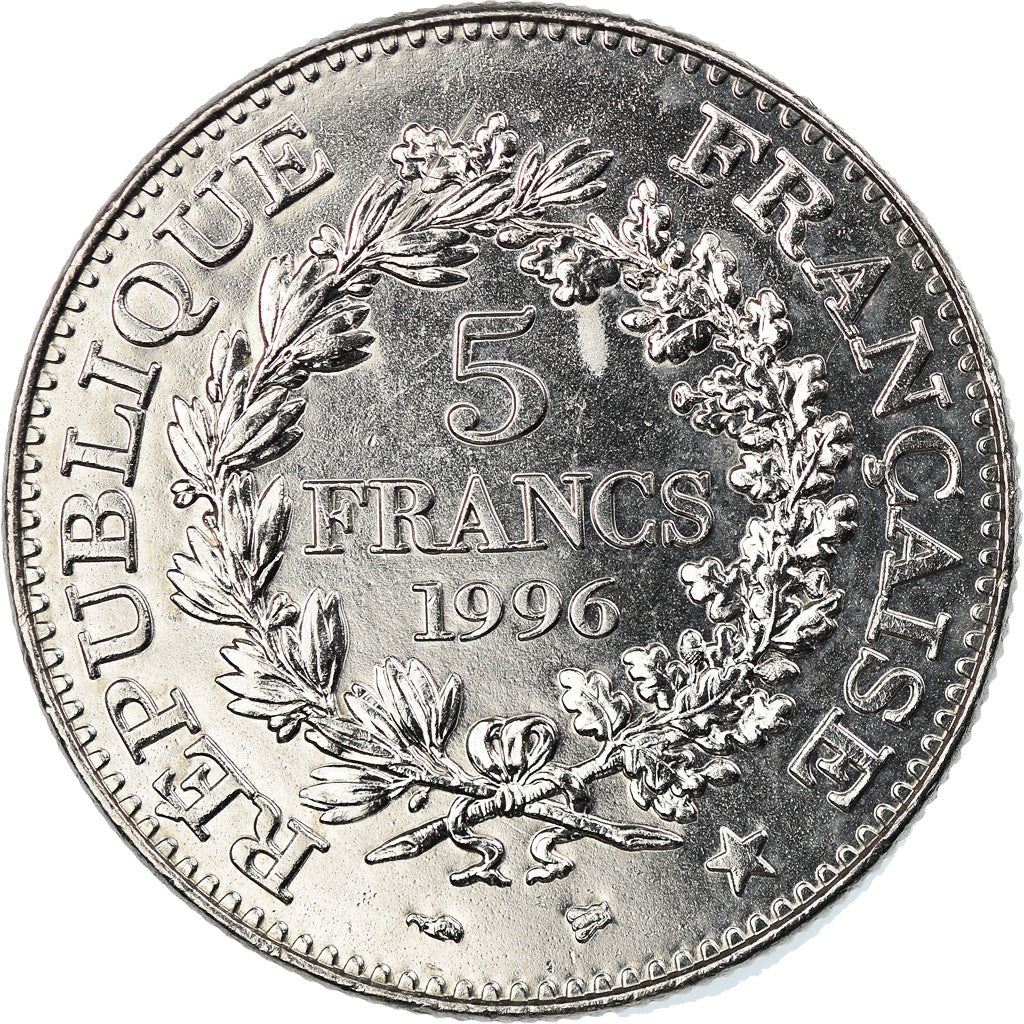 French 5 Francs Coin | Hercule de Dupre | KM1155 | France | 1996