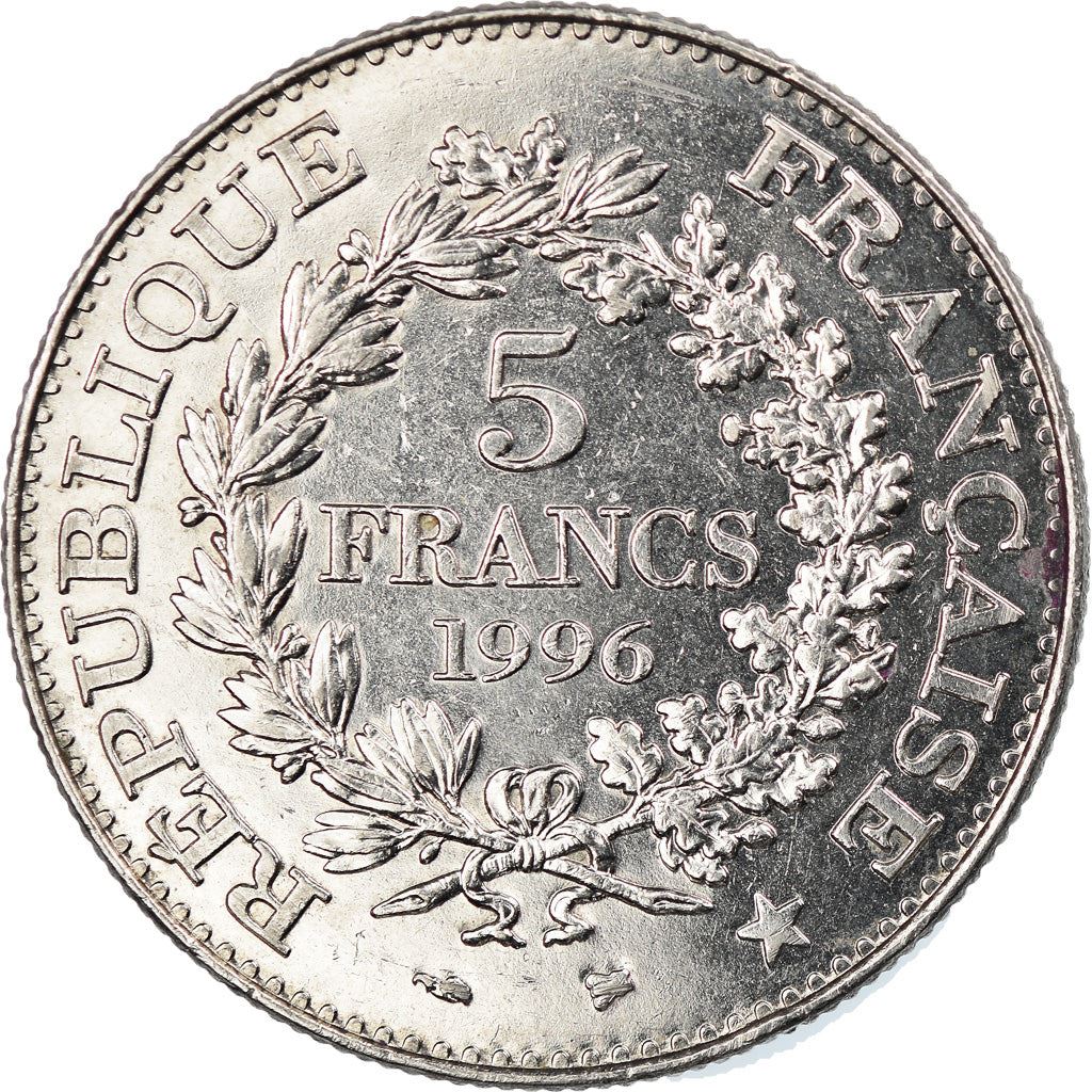 French 5 Francs Coin | Hercule de Dupre | KM1155 | France | 1996