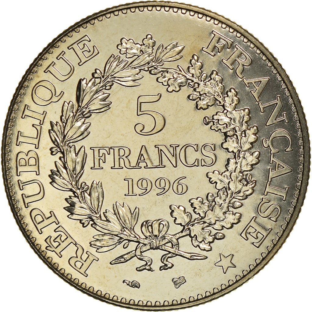 French 5 Francs Coin | Hercule de Dupre | KM1155 | France | 1996