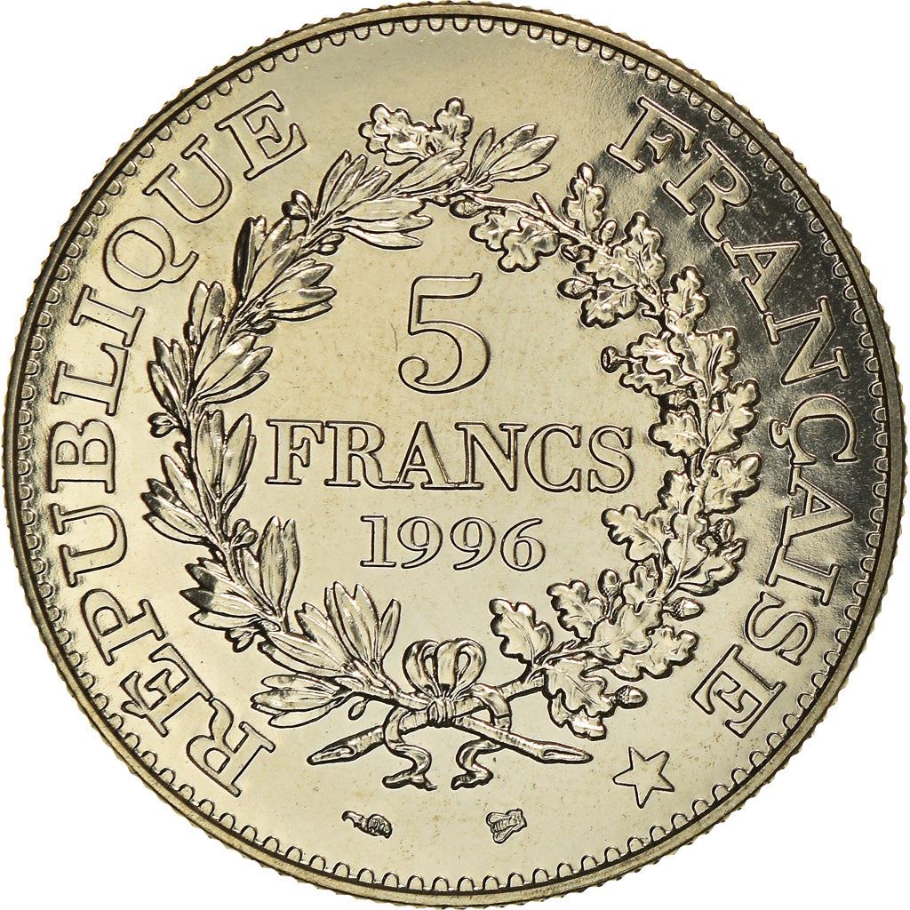 French 5 Francs Coin | Hercule de Dupre | KM1155 | France | 1996