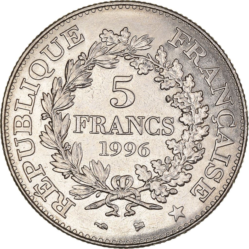 French 5 Francs Coin | Hercule de Dupre | KM1155 | France | 1996