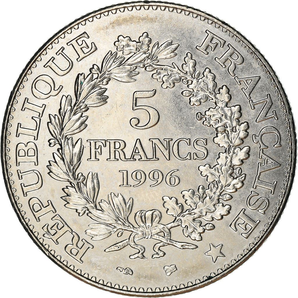 French 5 Francs Coin | Hercule de Dupre | KM1155 | France | 1996