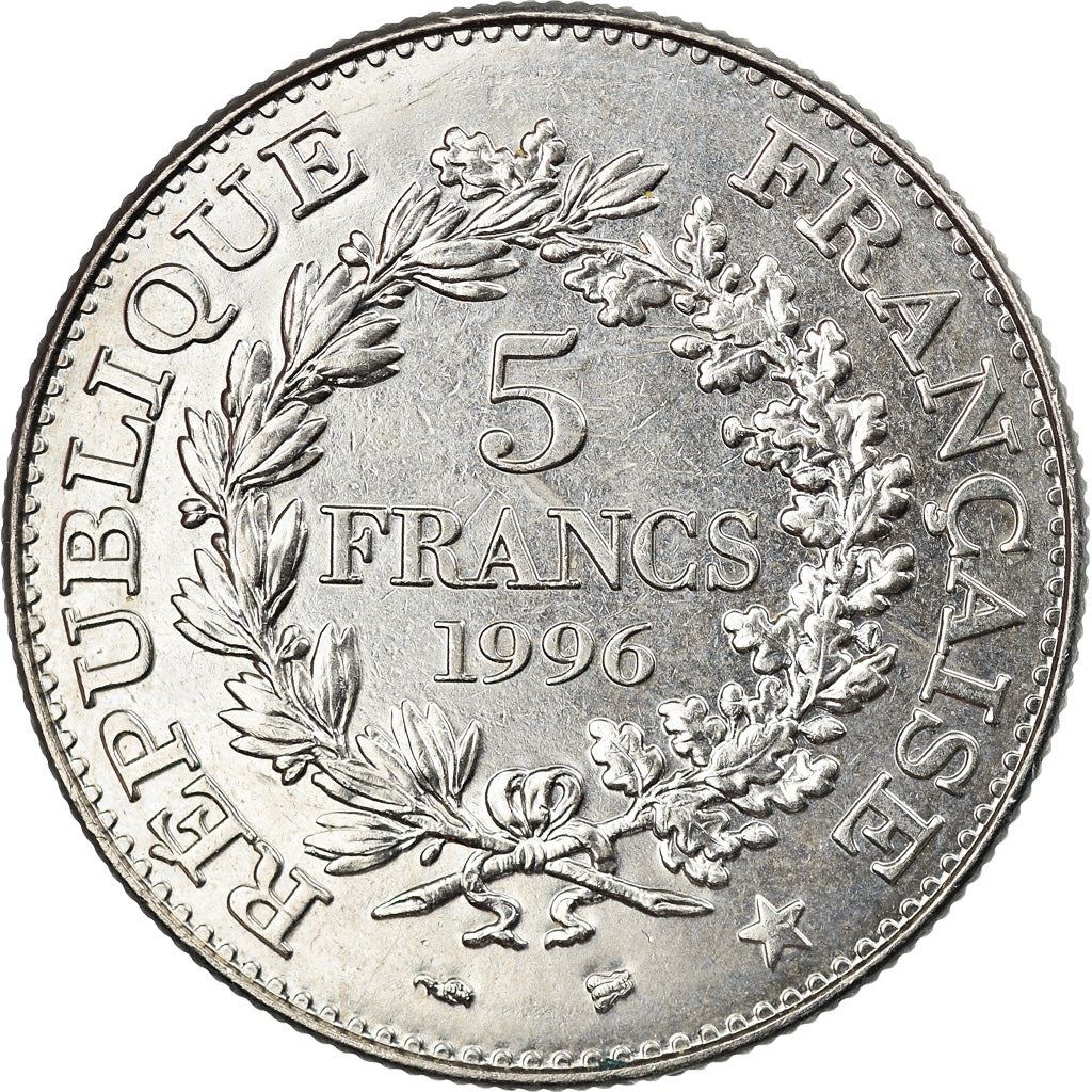 French 5 Francs Coin | Hercule de Dupre | KM1155 | France | 1996