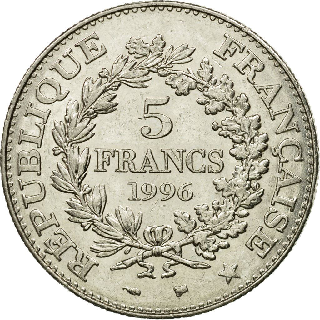 French 5 Francs Coin | Hercule de Dupre | KM1155 | France | 1996