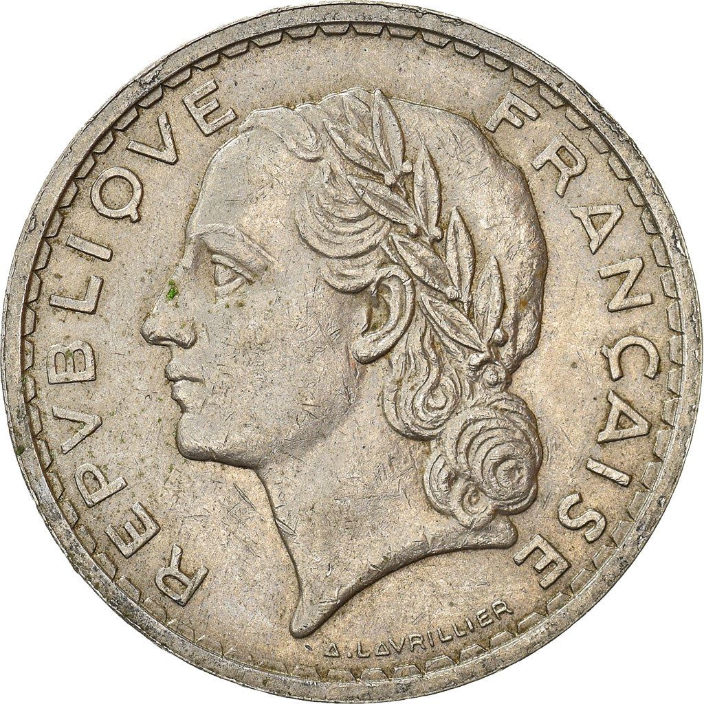 French 5 Francs Coin | KM888 | France | 1933 - 1939