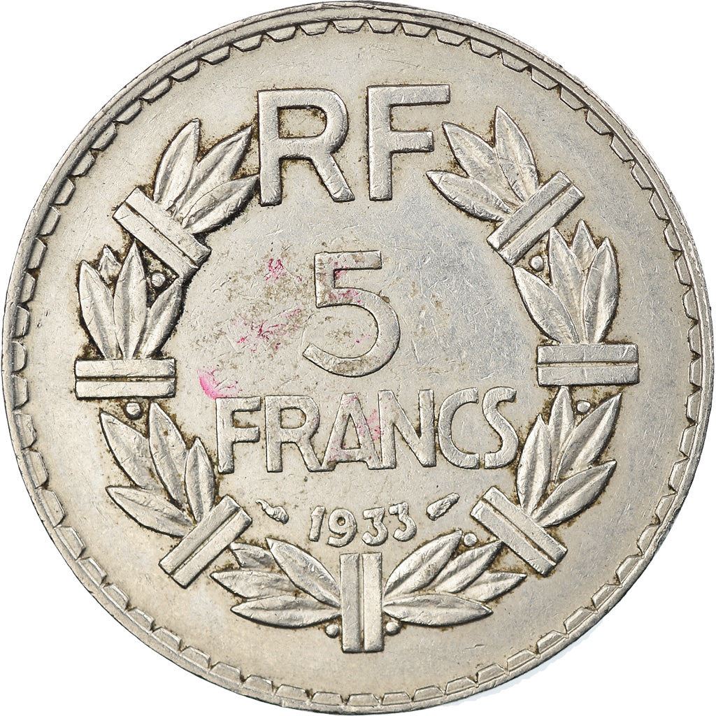 French 5 Francs Coin | KM888 | France | 1933 - 1939