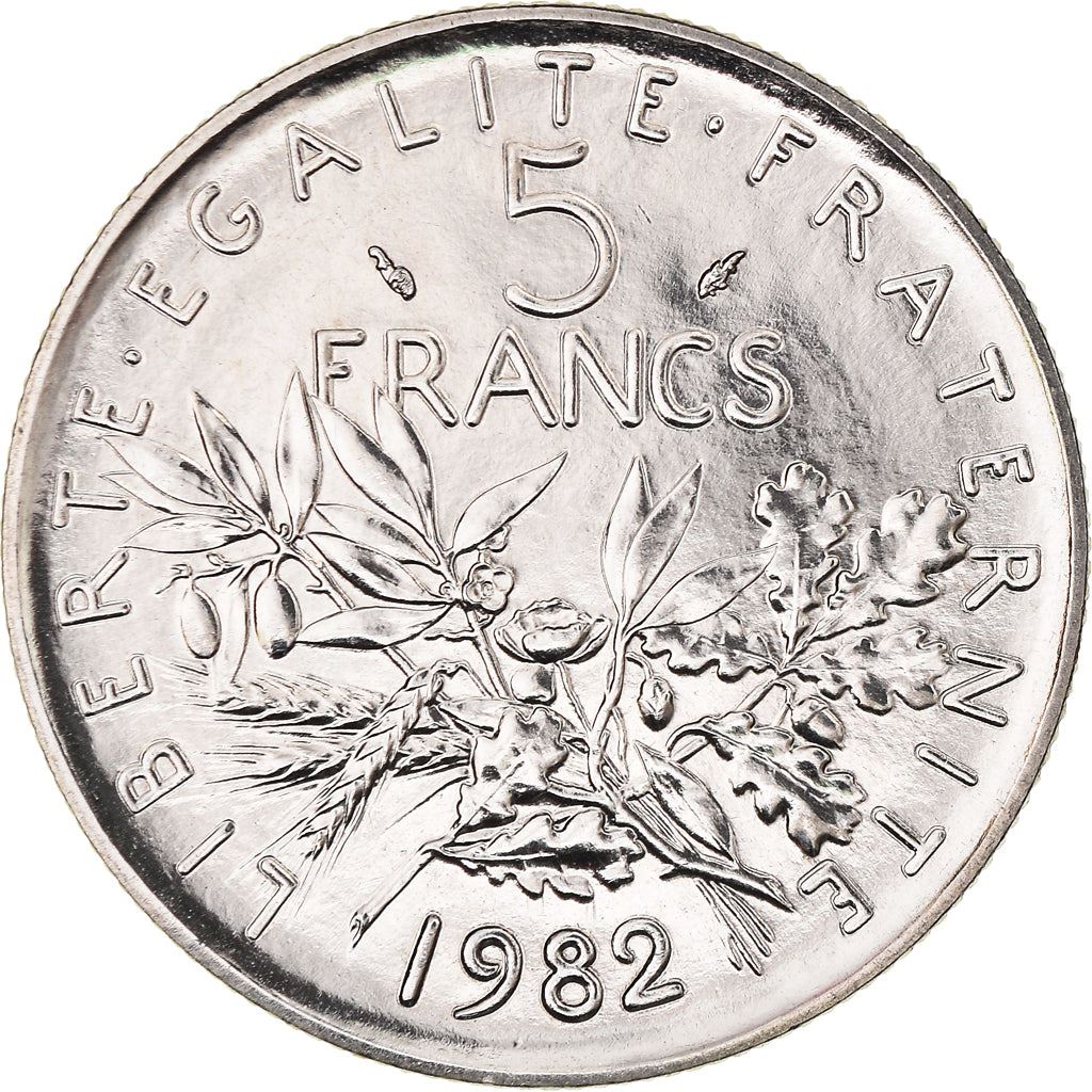 French 5 Francs Coin | signature O. Roty | KM926a.1 | France | 1969 - 2001