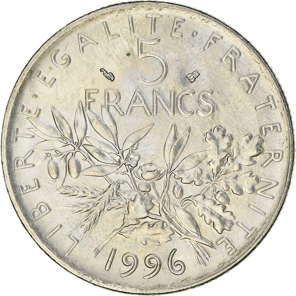 French 5 Francs Coin | signature O. Roty | KM926a.1 | France | 1969 - 2001