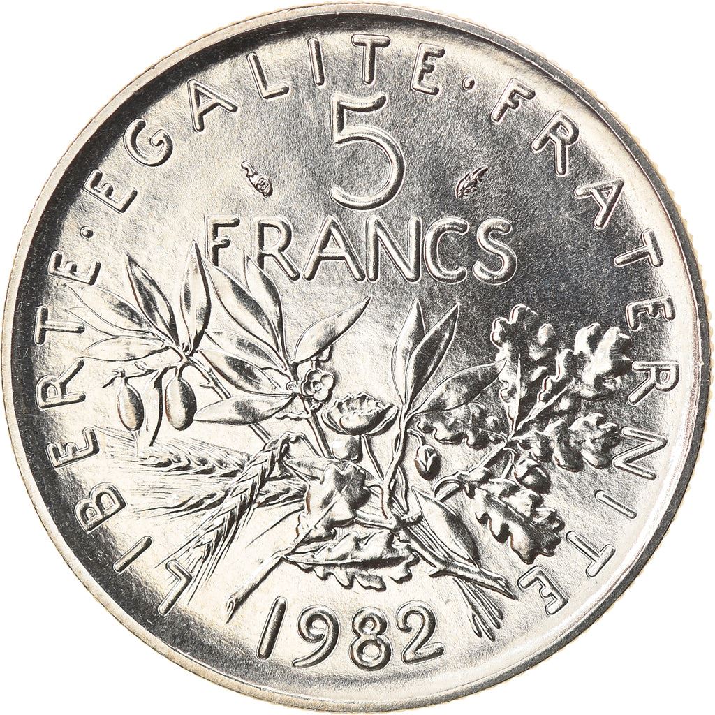 French 5 Francs Coin | signature O. Roty | KM926a.1 | France | 1969 - 2001