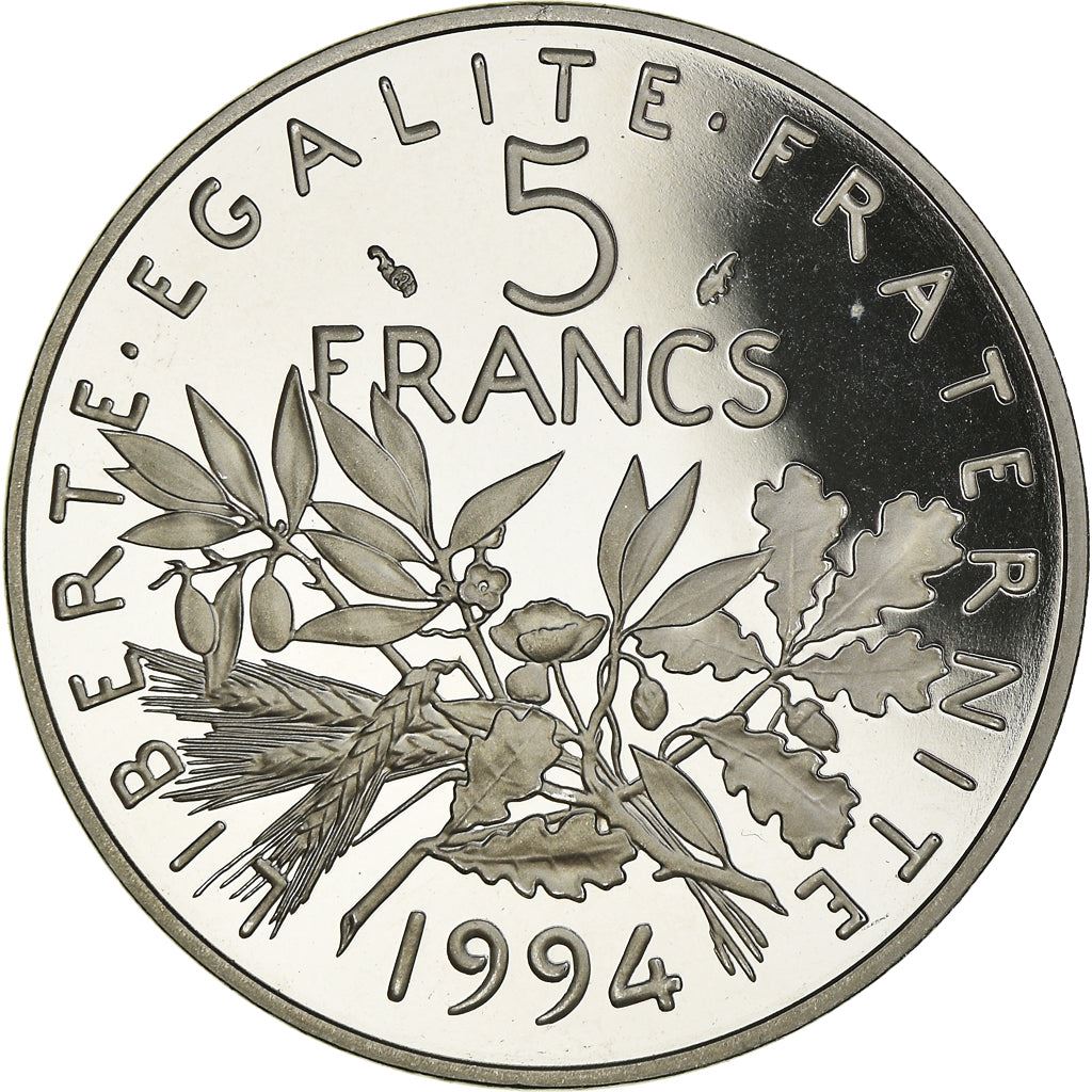 French 5 Francs Coin | signature O. Roty | KM926a.1 | France | 1969 - 2001