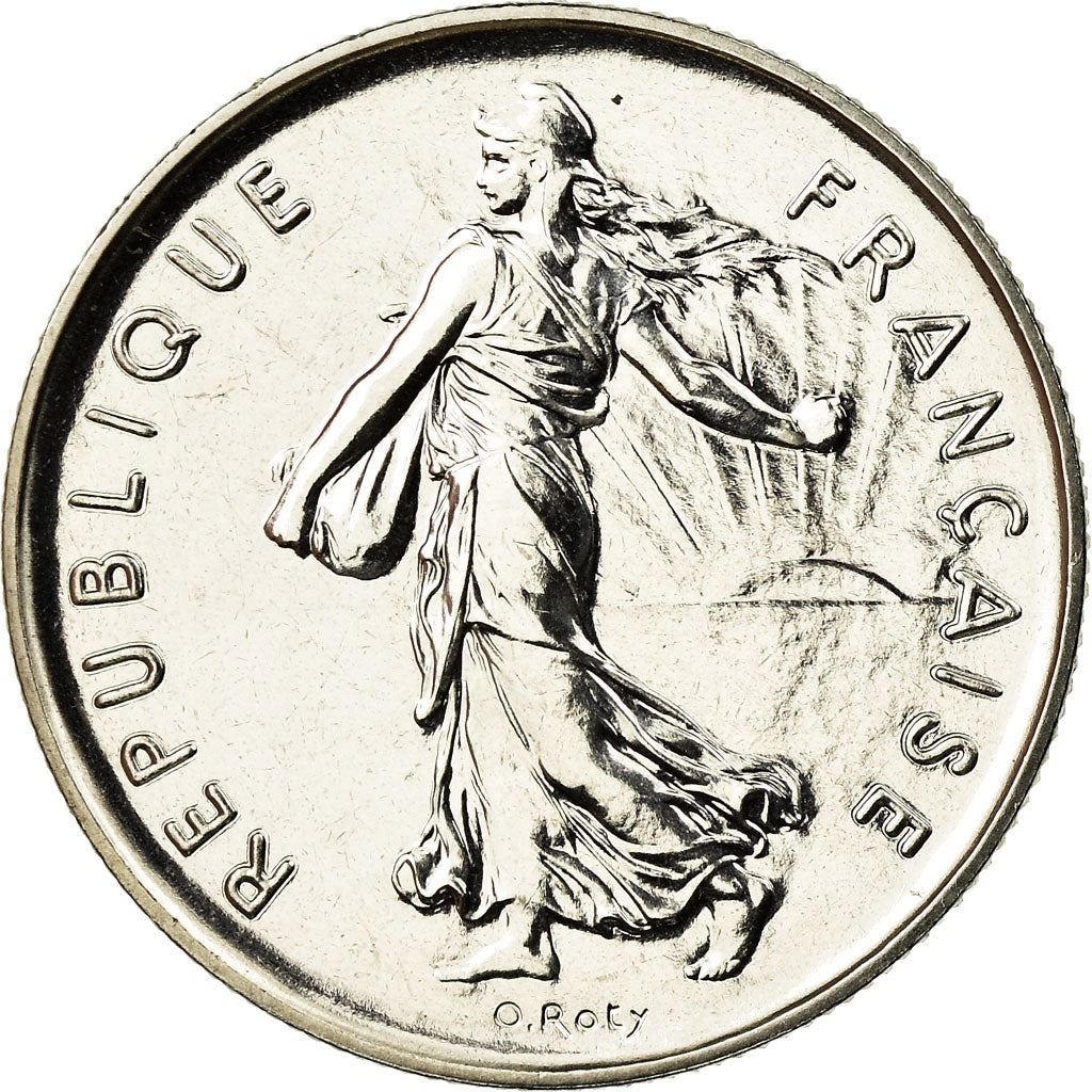 French 5 Francs Coin | signature O. Roty | KM926a.1 | France | 1969 - 2001