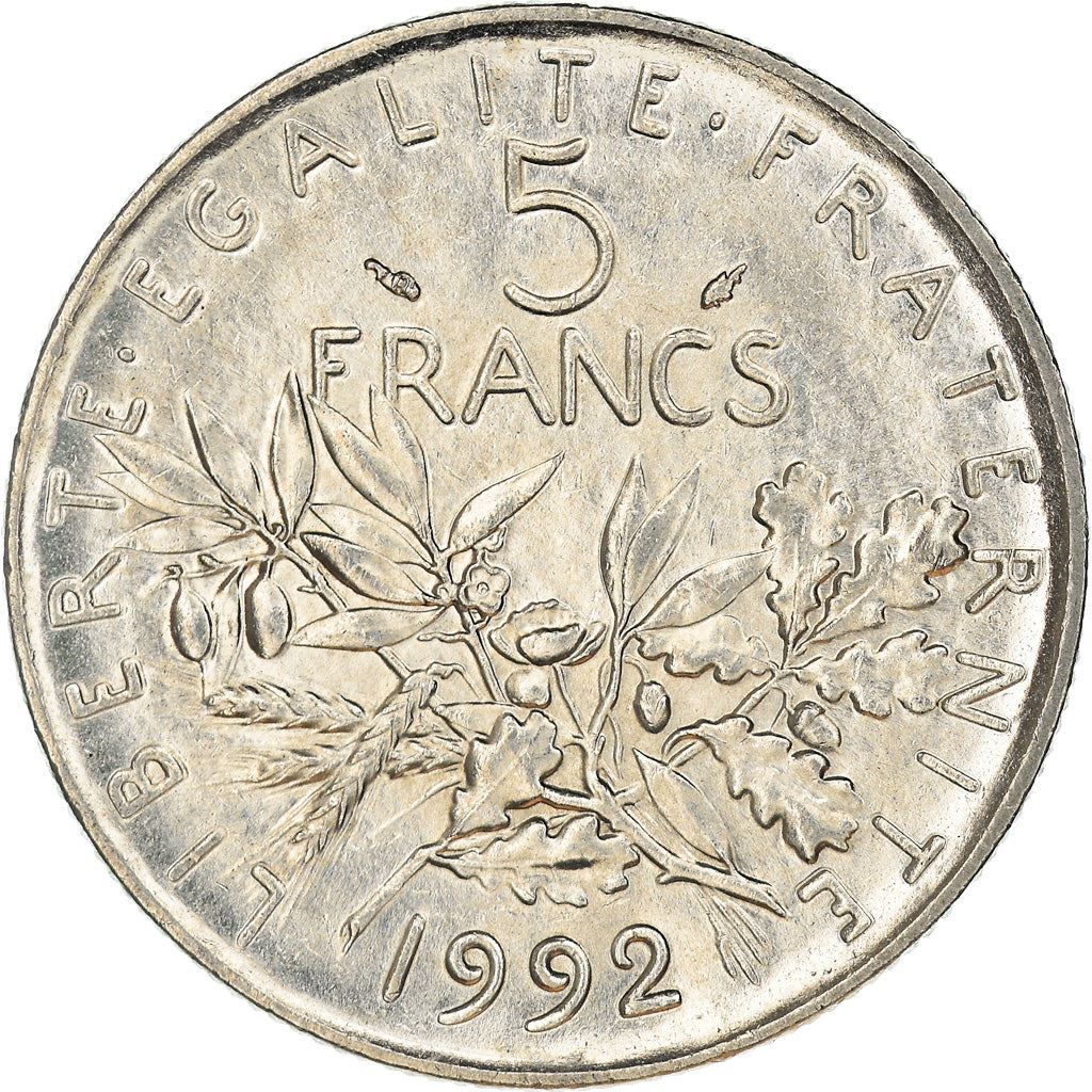 French 5 Francs Coin | signature O. Roty | KM926a.1 | France | 1969 - 2001