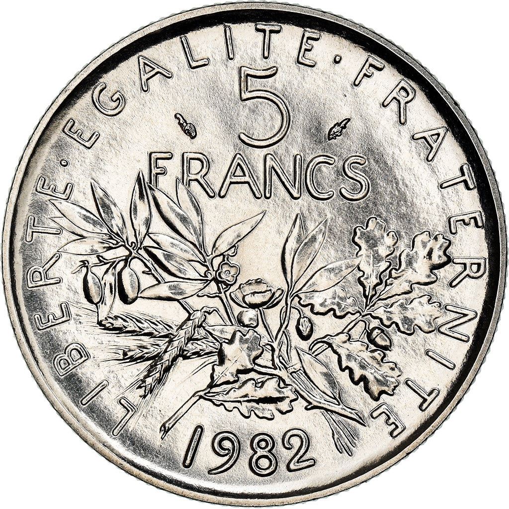 French 5 Francs Coin | signature O. Roty | KM926a.1 | France | 1969 - 2001