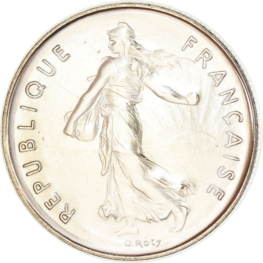 French 5 Francs Coin | signature O. Roty | KM926a.1 | France | 1969 - 2001