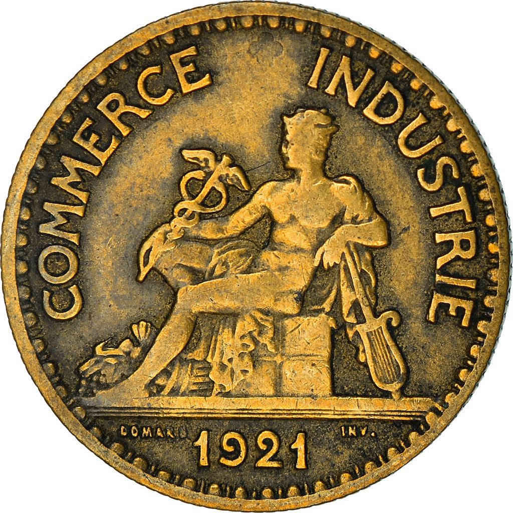 French 50 Centimes Coin | Chambers of Commerce | KM884 | France | 1920 - 1929