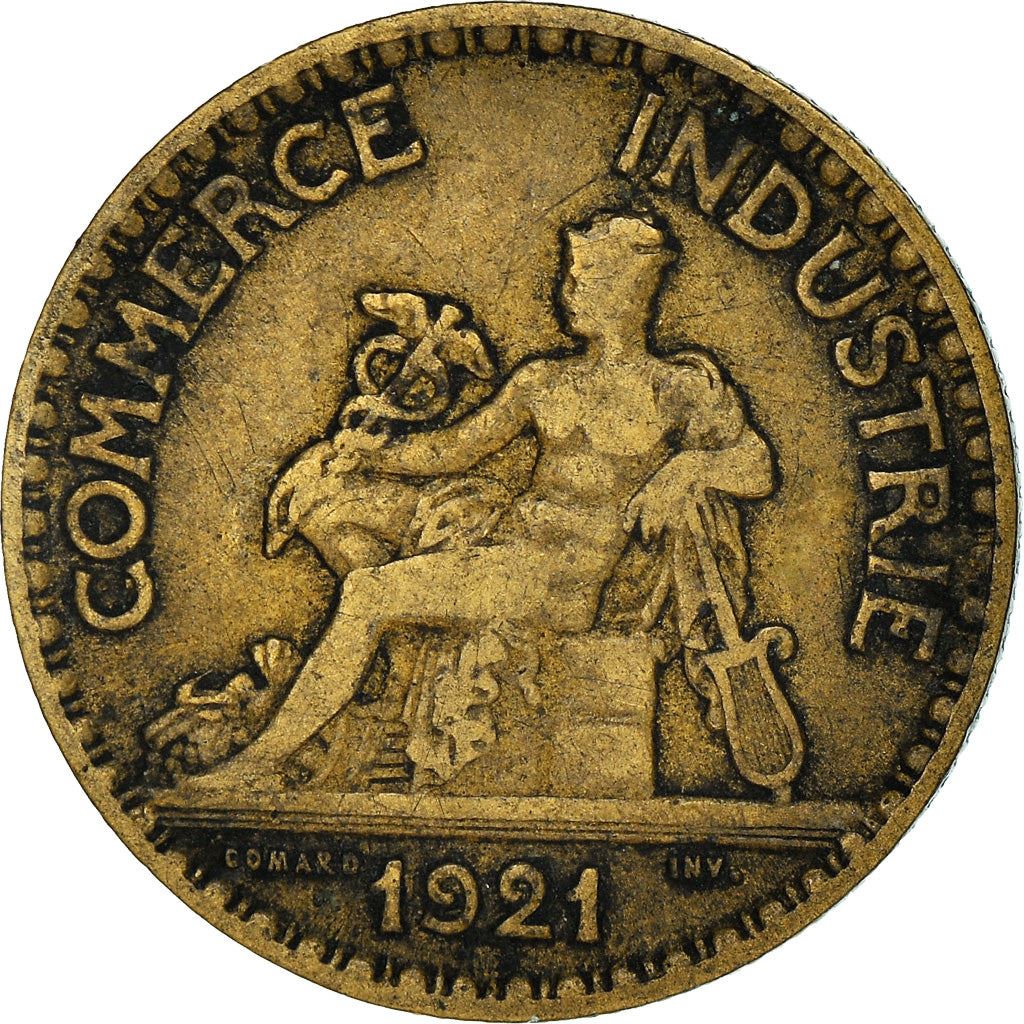 French 50 Centimes Coin | Chambers of Commerce | KM884 | France | 1920 - 1929