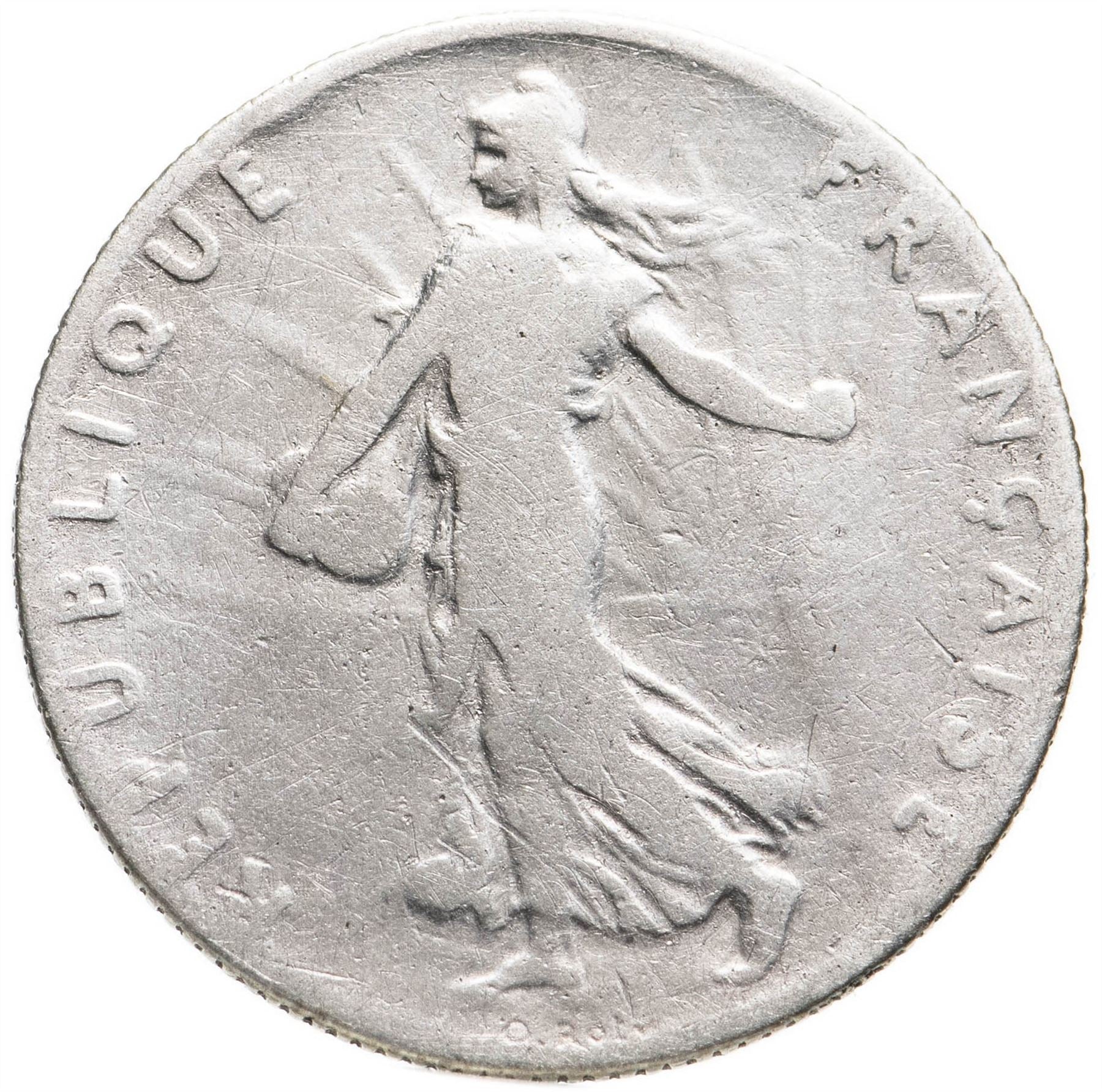 French 50 Centimes Coin | Silver | KM854 | France | 1897 - 1920