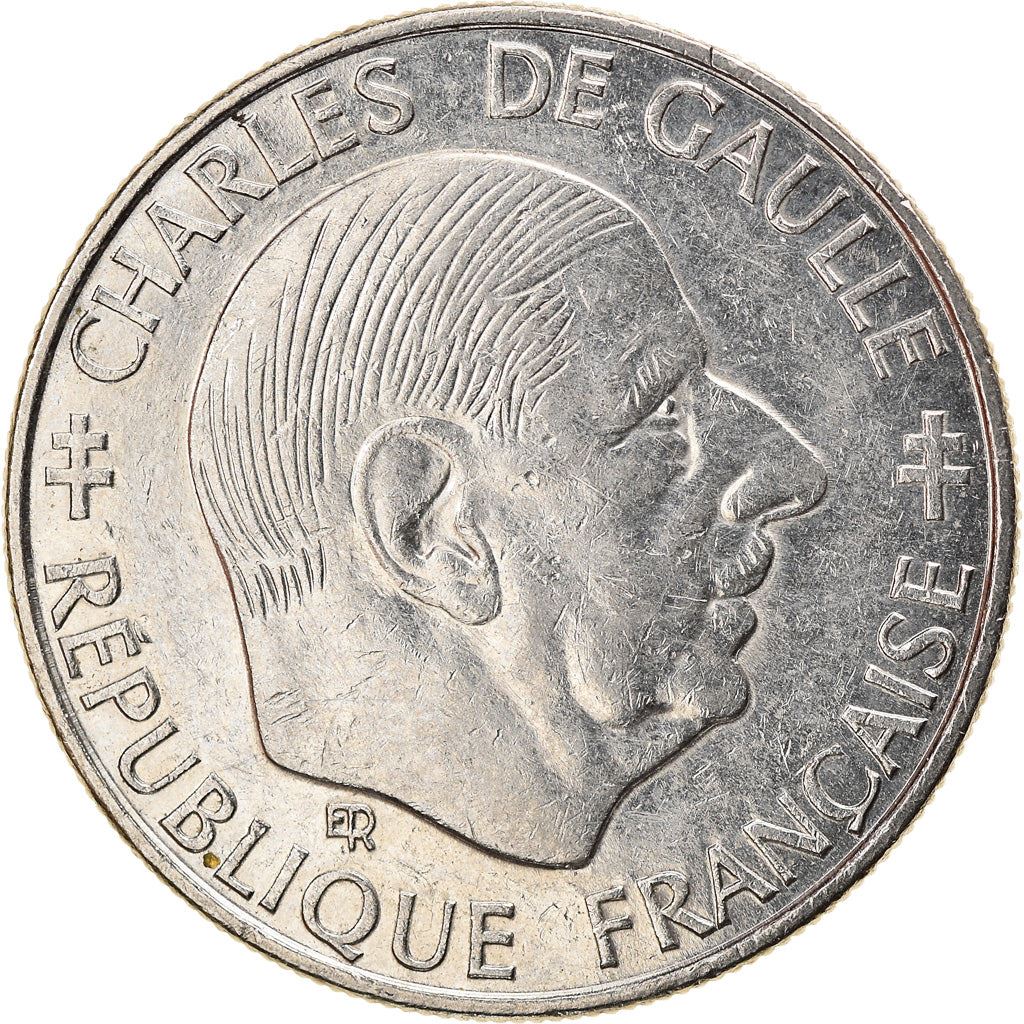 French Coin 1 Franc | Charles de Gaulle | KM963 | France | 1988