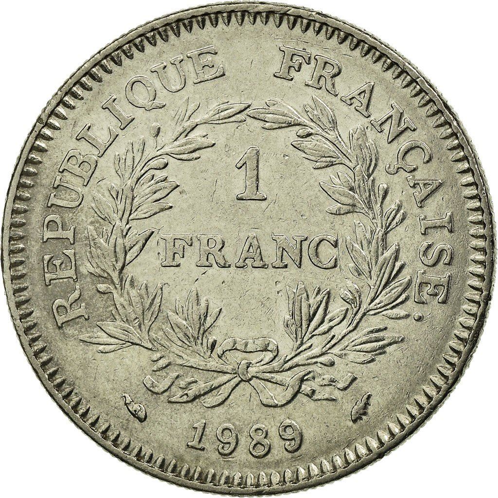 French Coin 1 Franc | Estates General | KM967 | France | 1989