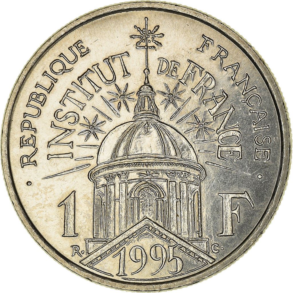 French Coin 1 Franc Institut de France | KM1133 | France | 1995