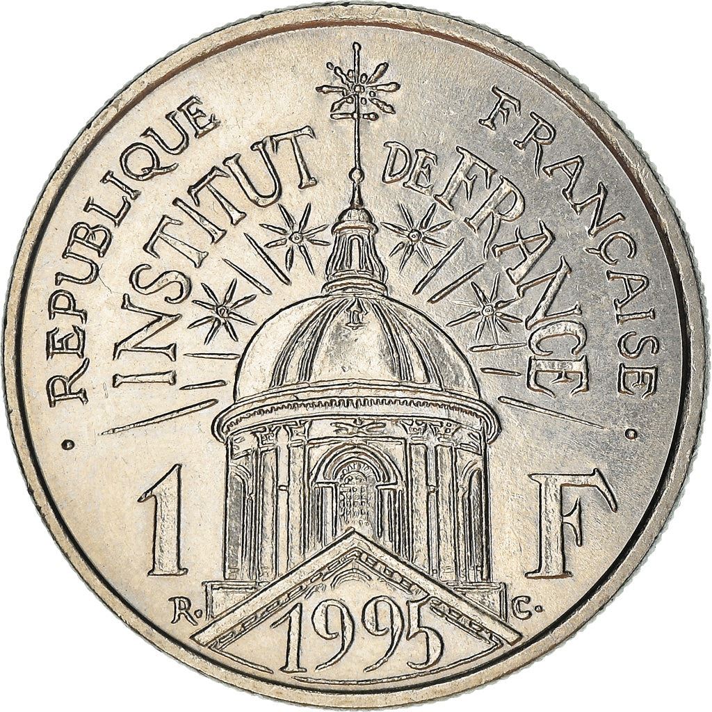 French Coin 1 Franc Institut de France | KM1133 | France | 1995