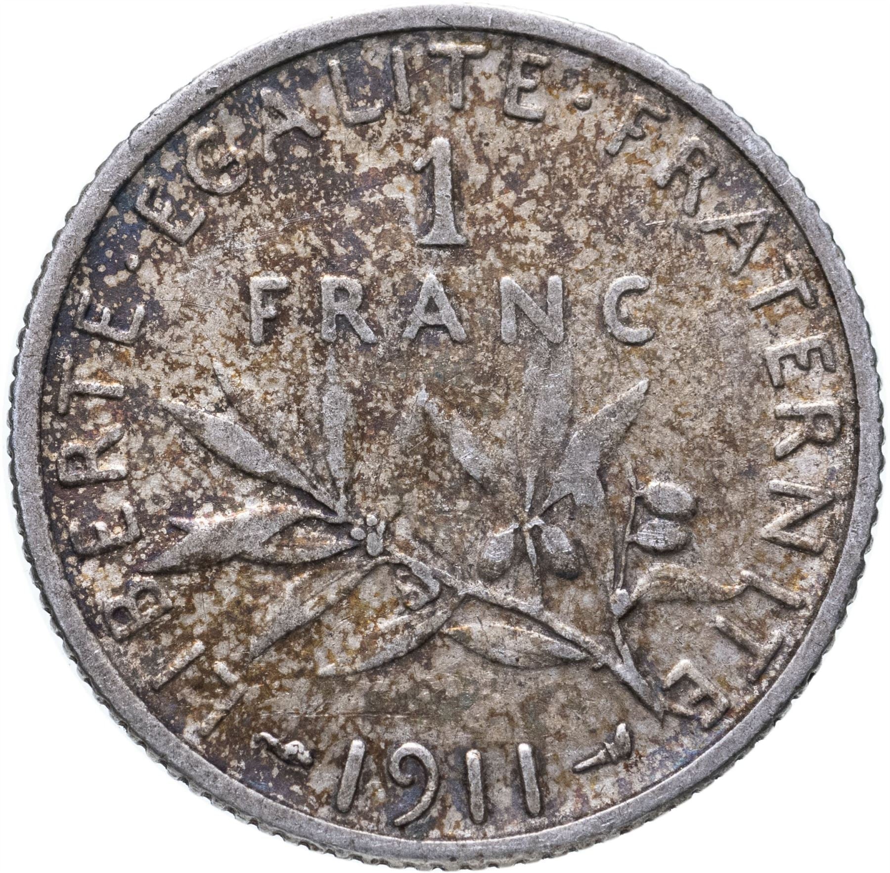 French Coin 1 Franc | KM844 | France | 1898 - 1920