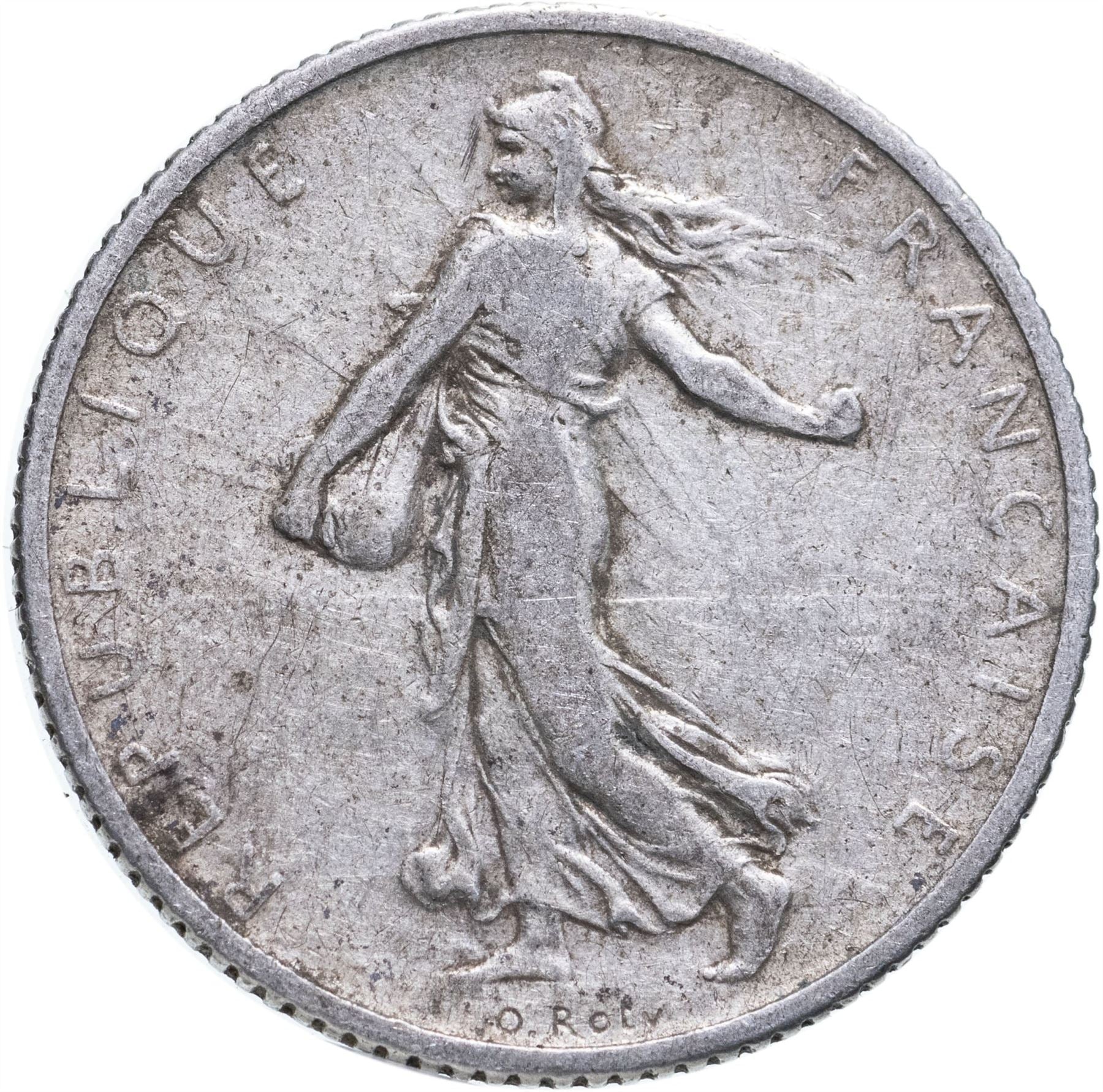 French Coin 1 Franc | KM844 | France | 1898 - 1920