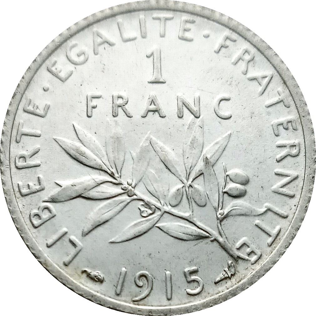 French Coin 1 Franc | KM844 | France | 1898 - 1920