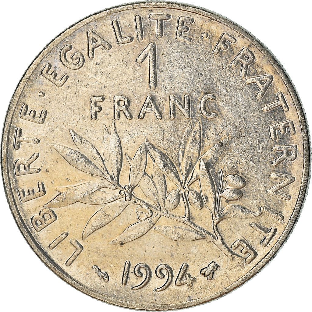 French Coin 1 Franc | Signature O. Roty | KM925.1 | France | 1959 - 2001