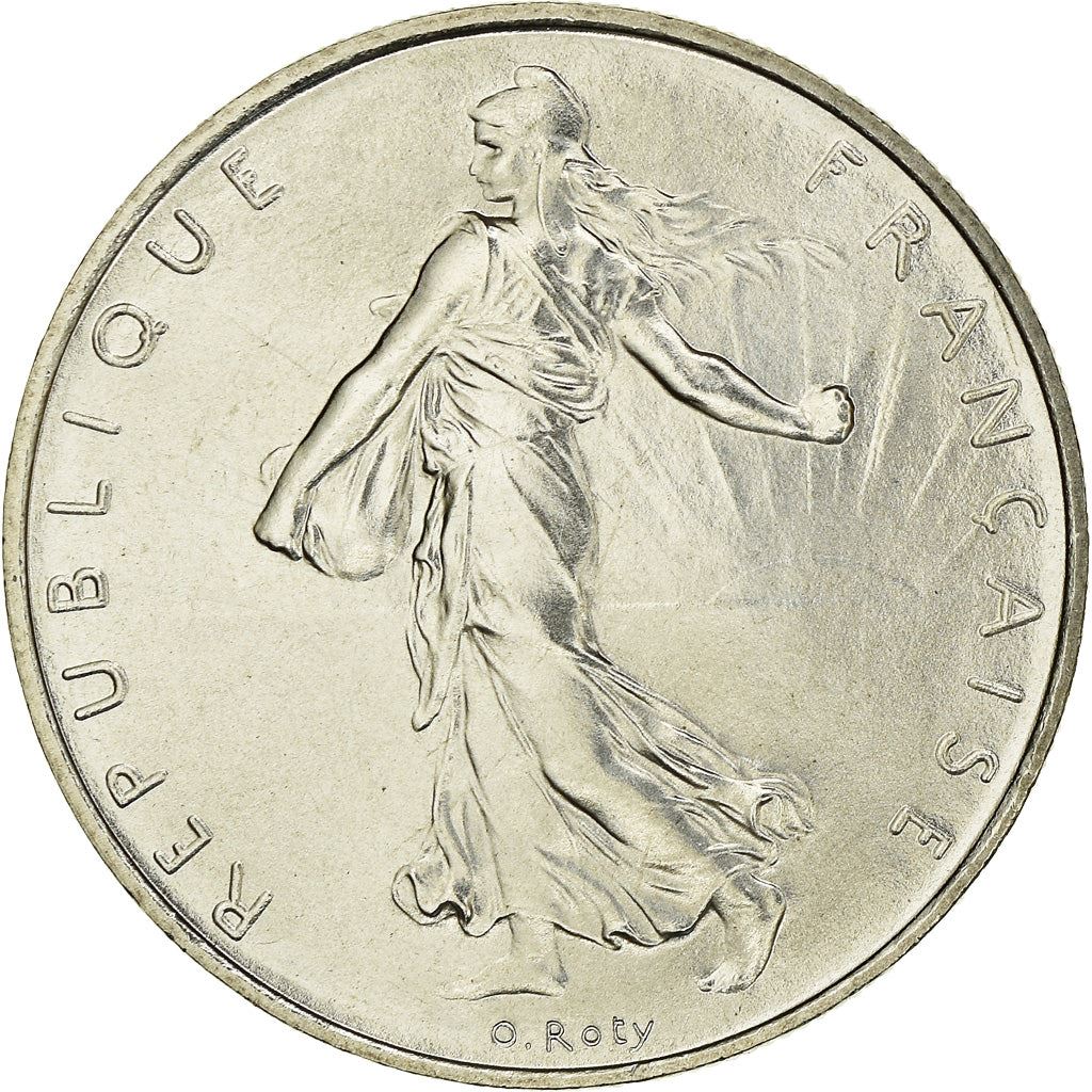 French Coin 1 Franc | Signature O. Roty | KM925.1 | France | 1959 - 2001