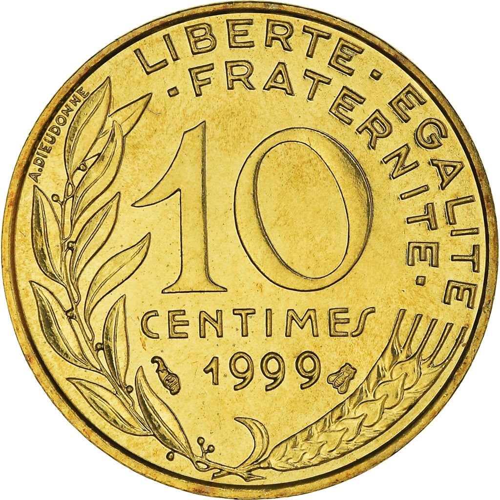 French Coin 10 Centimes | KM929 | France | 1962 - 2001