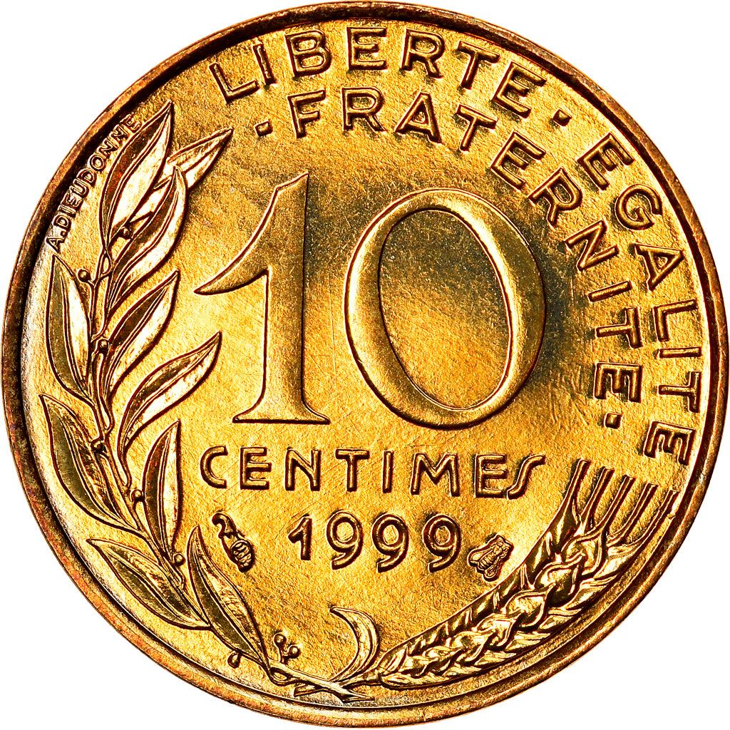 French Coin 10 Centimes | KM929 | France | 1962 - 2001