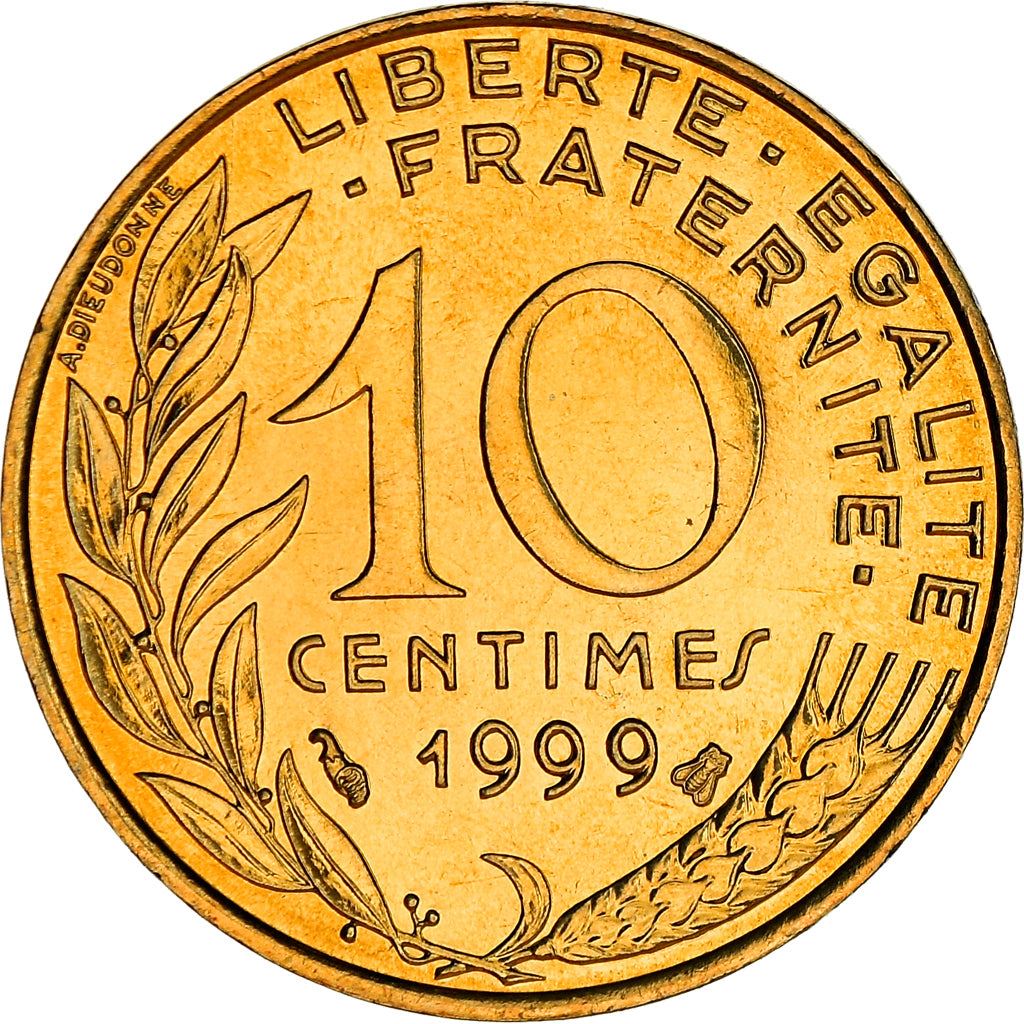 French Coin 10 Centimes | KM929 | France | 1962 - 2001