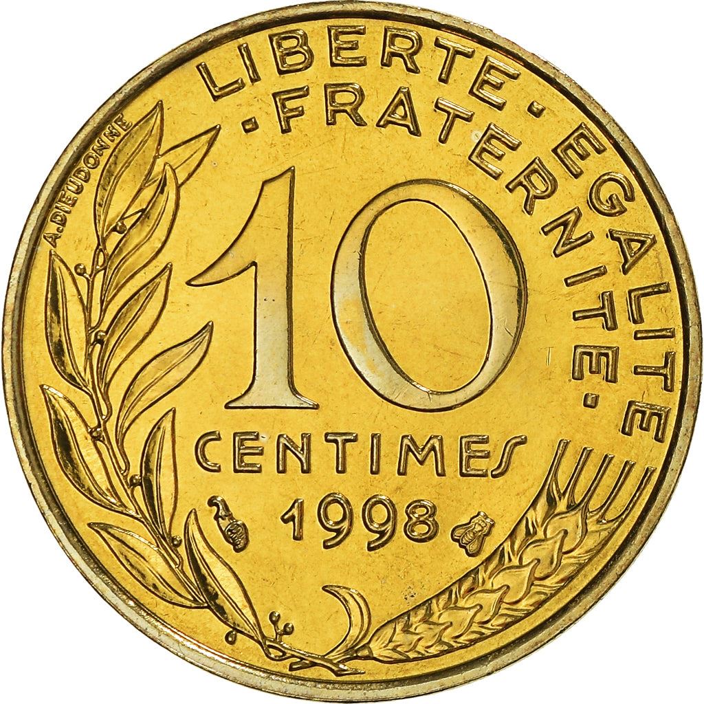 French Coin 10 Centimes | KM929 | France | 1962 - 2001