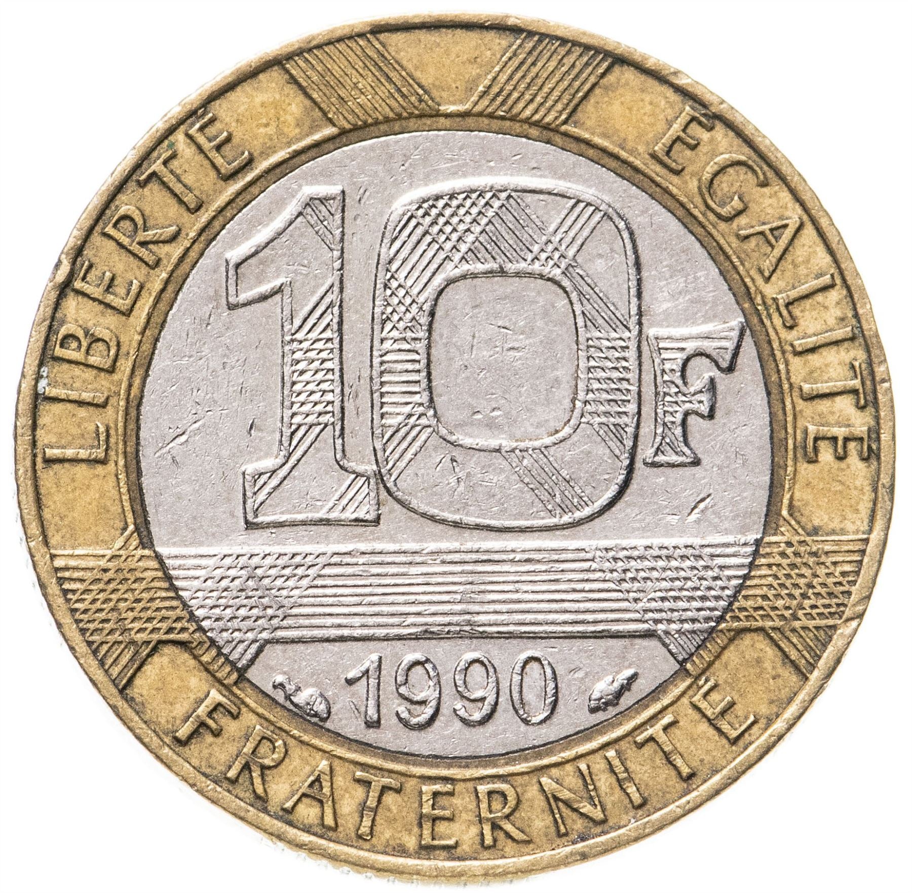 French Coin 10 Francs | Génie de la Liberté | KM964.1 | France | 1988 - 2001