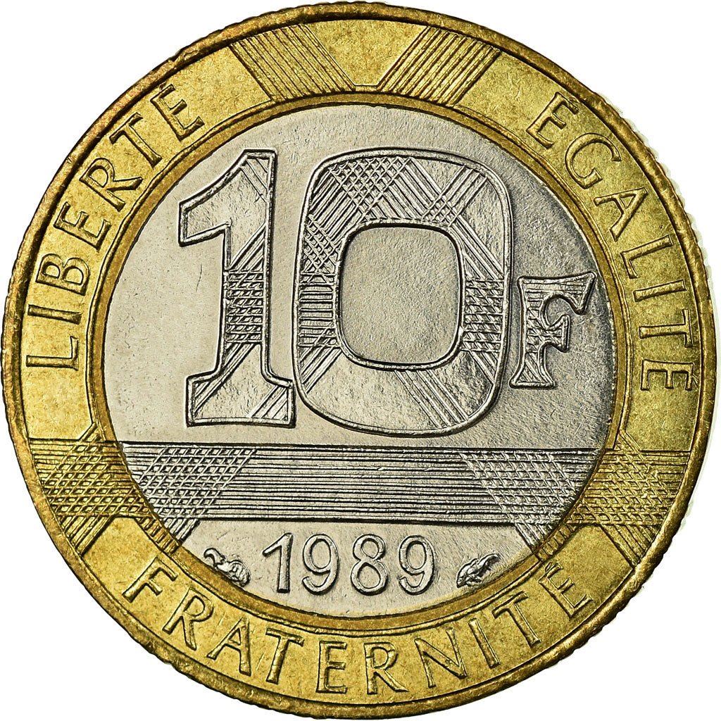 French Coin 10 Francs | Génie de la Liberté | KM964.1 | France | 1988 - 2001