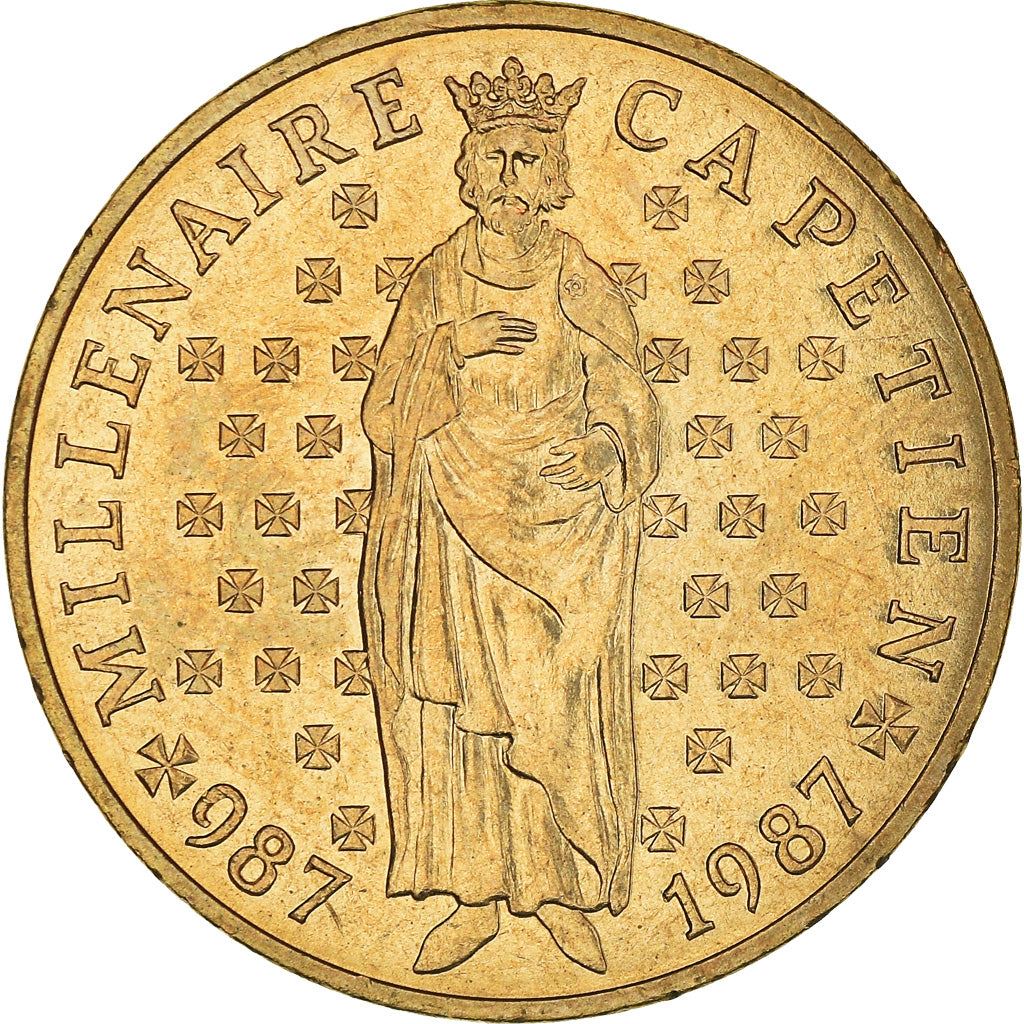 French Coin 10 Francs | Hugh Capet | KM961d | France | 1987